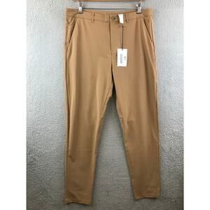 NWT Zyia Active Mens Khaki Travel Office Chino Pants XXL Stretch‎